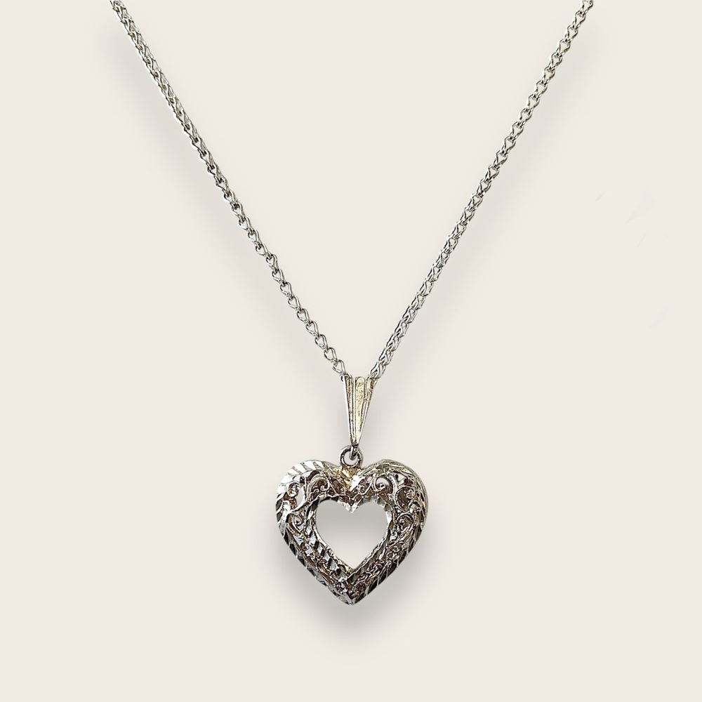 925 Sterling Silver Necklace Heart